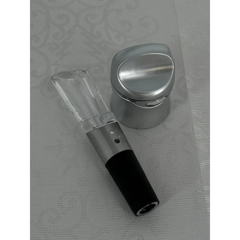Rabbit Wine & Champagne‎ Sealer & Super Aerator Set Silver Tone